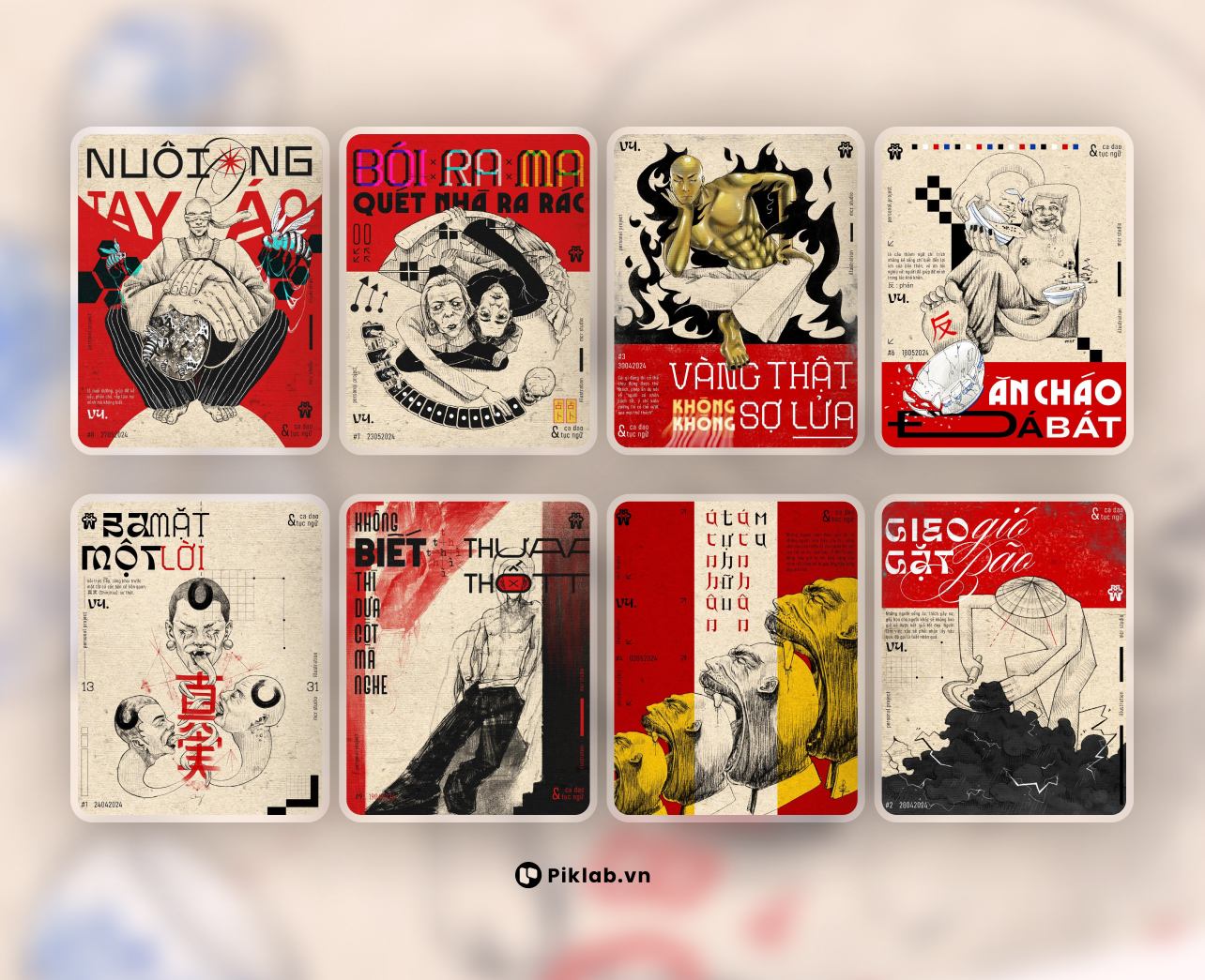 Thổi Hồn Vào Ca Dao Tục Ngữ Việt Qua Ngôn Ngữ Poster "Siêu Thực" Của Designer PH VY